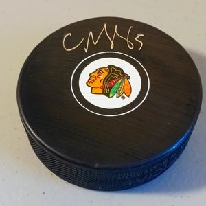 Connor Murphy, Chicago Blackhawks Authentic Autograph Signed Hockey Puck NHL